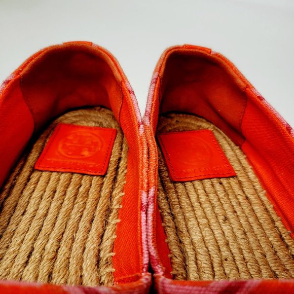 Tory Burch Cecily Sequin Pattern Slip On Flat Espadrilles 7M - Picture 7 of 14